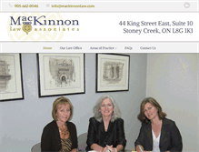 Tablet Screenshot of mackinnonlaw.com